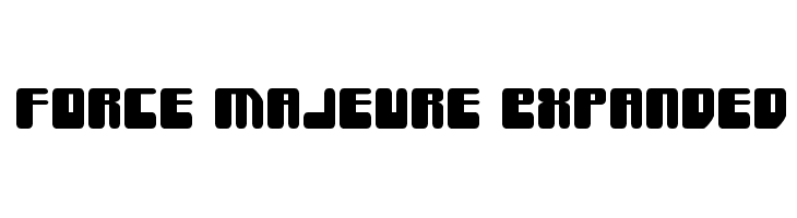 Force Majeure Expanded  les polices de caractères gratuit tlcharger