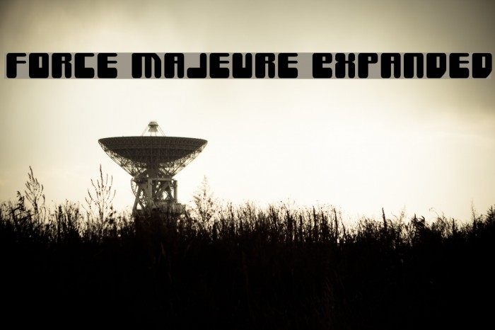 Force Majeure Expanded Font examples