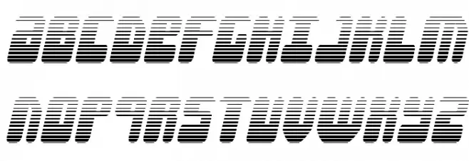 Force Majeure Gradient Italic Шрифта ВЕРХНИЙ