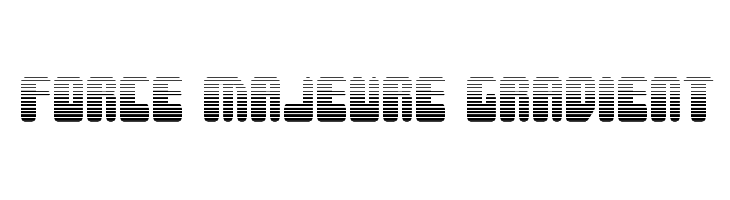 Force Majeure Gradient  Frei Schriftart Herunterladen