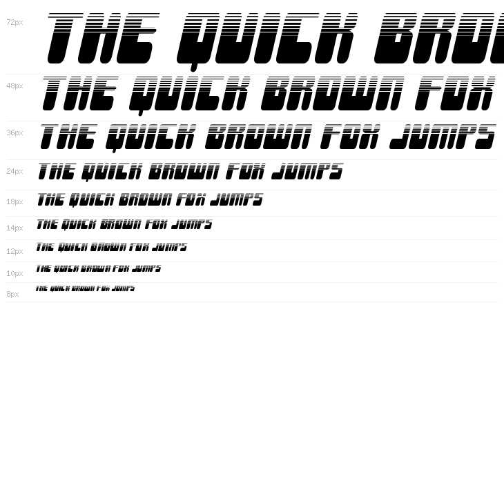 Force Majeure Halftone Italic Waterfall