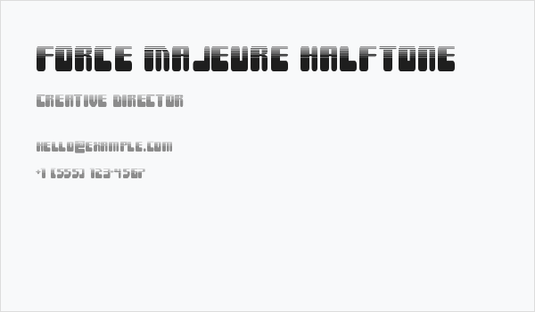 Force Majeure Halftone Business Card
