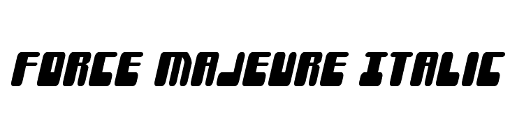 Force Majeure Italic  नि: शुल्क फ़ॉन्ट्स डाउनलोड