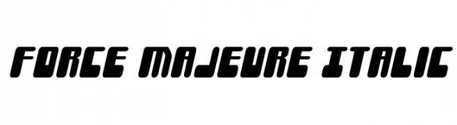 Force Majeure Italic  Free Fonts Download