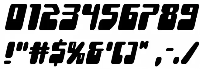 Force Majeure Italic Font OTHER CHARS