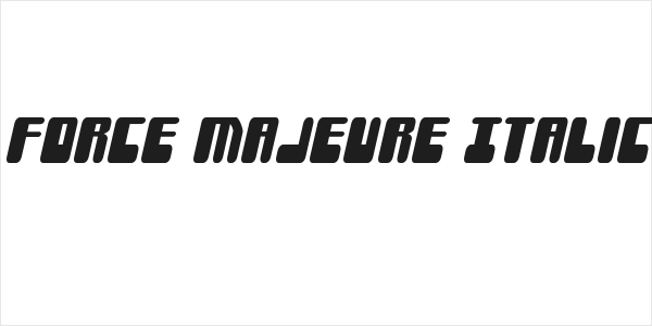 Force Majeure Italic Logo