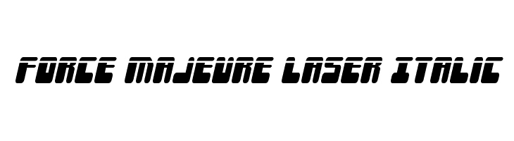 Force Majeure Laser Italic  フリーフォントのダウンロード