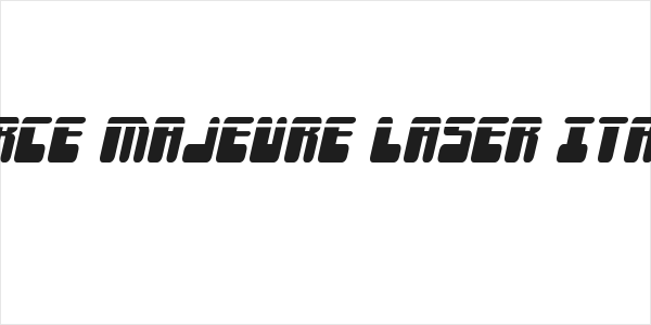 Force Majeure Laser Italic Logo
