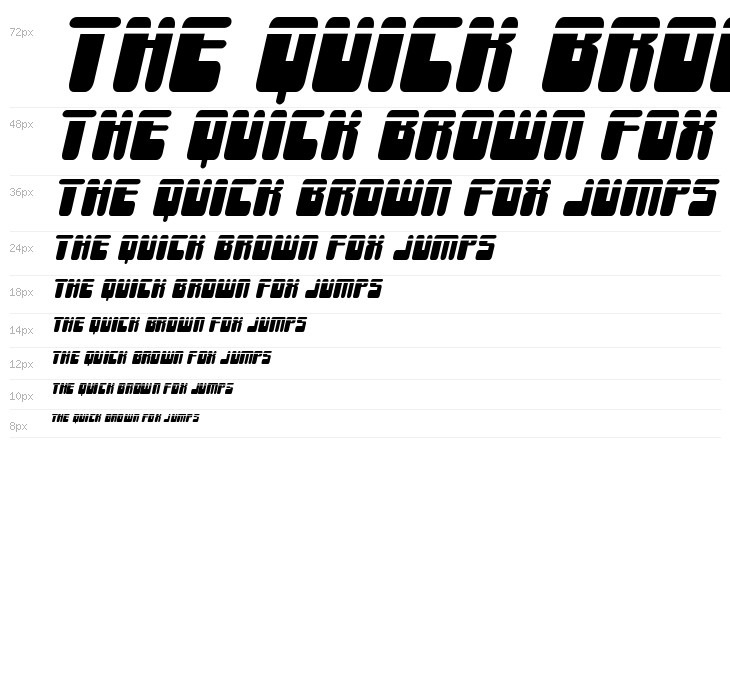 Force Majeure Laser Italic Waterfall