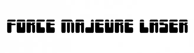 Force Majeure Laser  Free Fonts Download