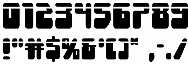 Force Majeure Laser Font OTHER CHARS