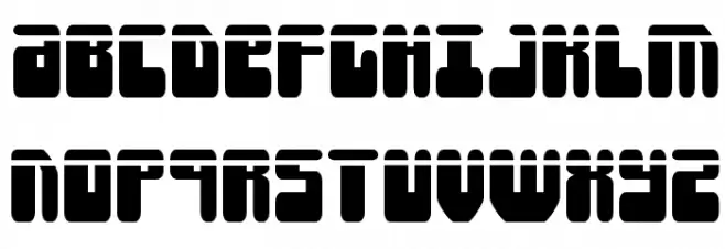 Force Majeure Laser Font UPPERCASE