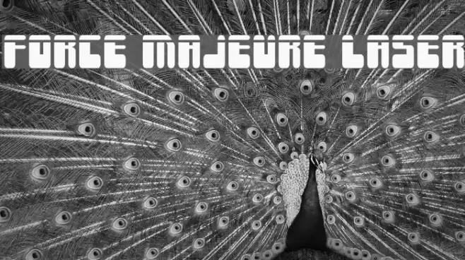 Force Majeure Laser Font examples