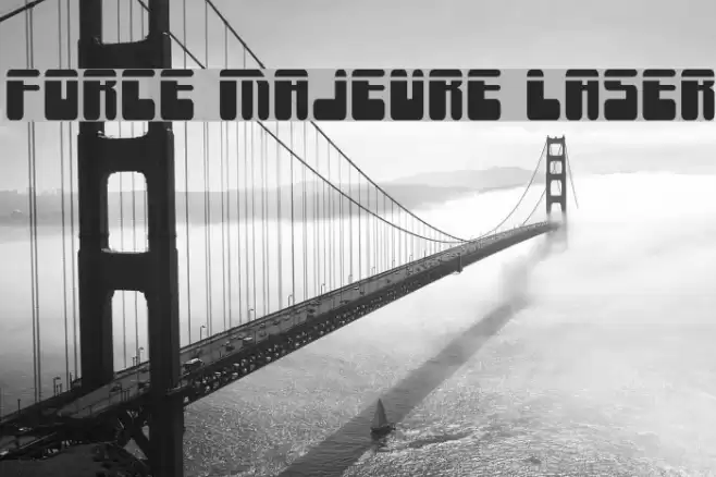 Force Majeure Laser Font examples