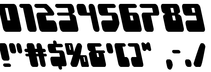 Force Majeure Leftalic Font OTHER CHARS