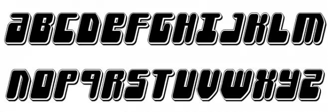 Force Majeure Punch Italic Caratteri MAIUSCOLE