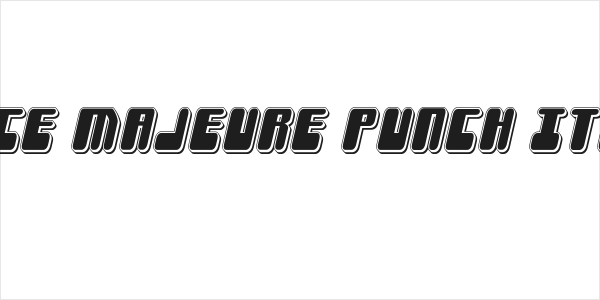 Force Majeure Punch Italic Logo