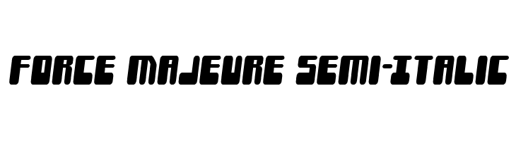 Force Majeure Semi-Italic  नि: शुल्क फ़ॉन्ट्स डाउनलोड
