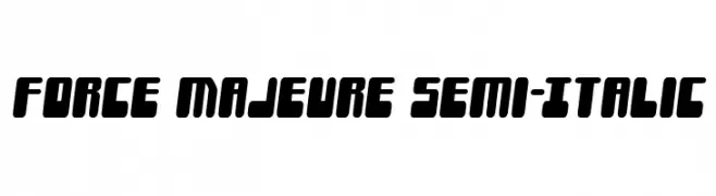 Force Majeure Semi-Italic  Fuentes Gratis Descargar