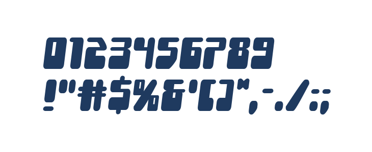 Force Majeure Semi-Italic Other Characters