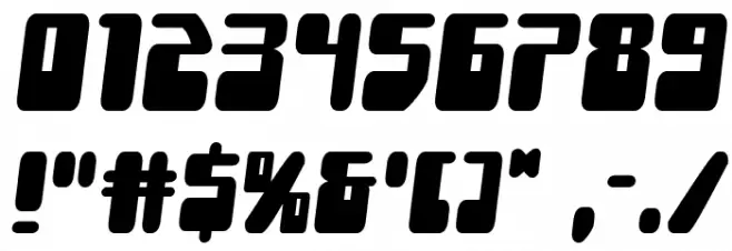 Force Majeure Semi-Italic Font OTHER CHARS