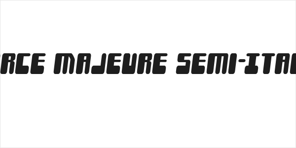 Force Majeure Semi-Italic Logo