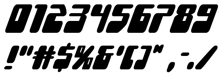 Force Majeure Super-Italic Font OTHER CHARS