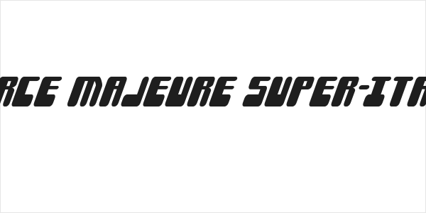 Force Majeure Super-Italic Logo
