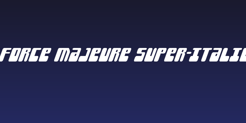 Force Majeure Super-Italic Social Header