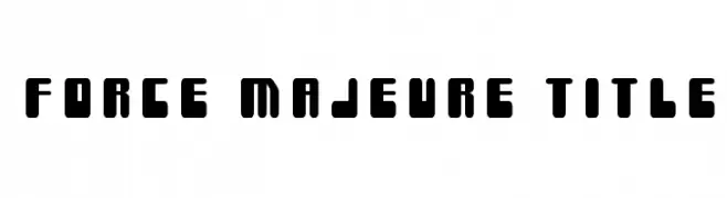 Force Majeure Title  Fuentes Gratis Descargar