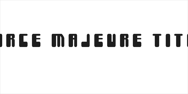 Force Majeure Title Logo