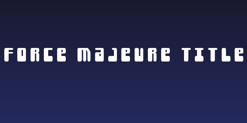 Force Majeure Title Social Header