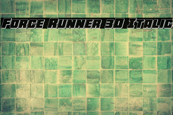 Force Runner 3D Italic Example 3