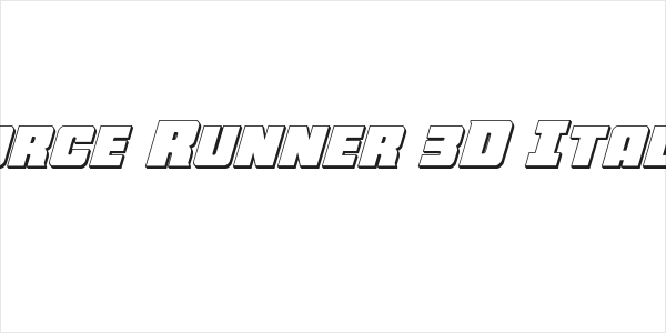 Force Runner 3D Italic Logo