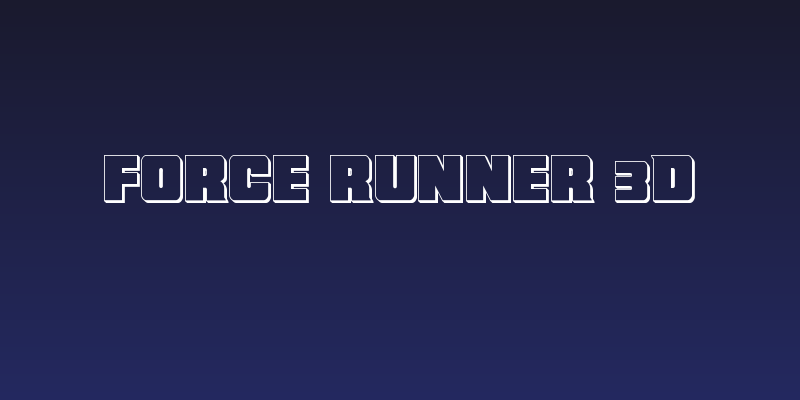 Force Runner 3D Social Header