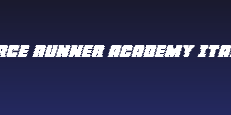 Force Runner Academy Italic Social Header