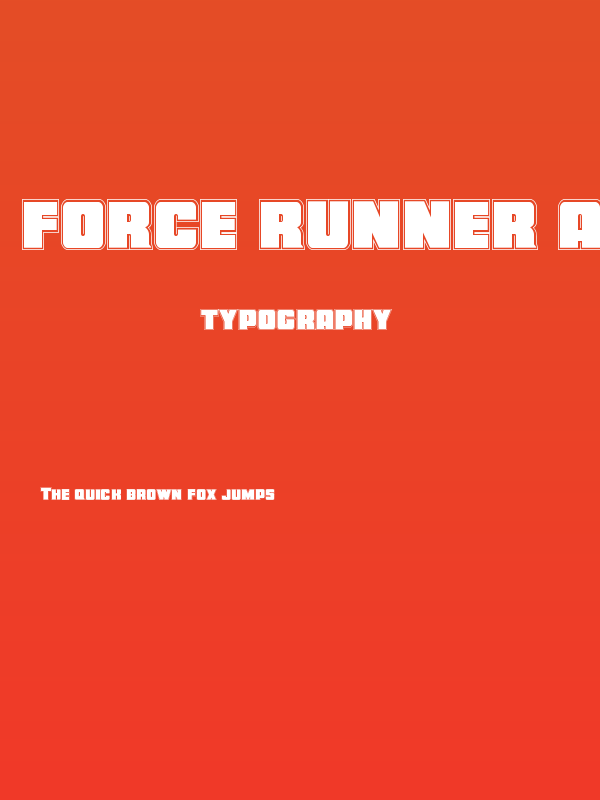 Force Runner Academy Poster