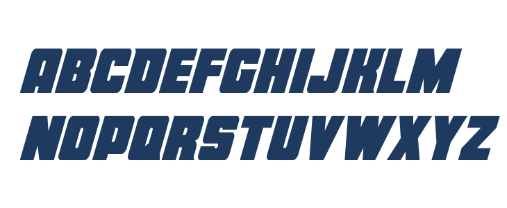 Force Runner Condensed Italic Lowercase