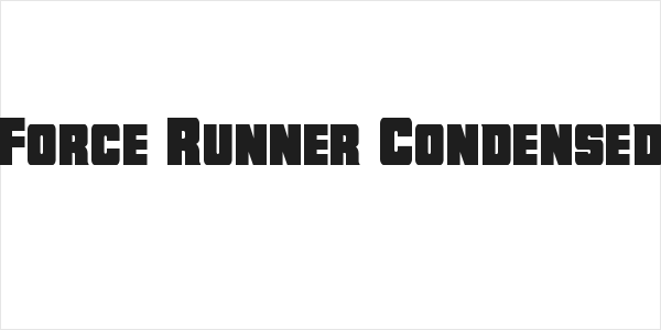 Force Runner Condensed Logo
