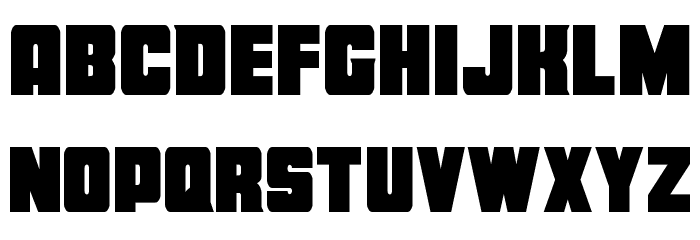 Force Runner Condensed Font LOWERCASE