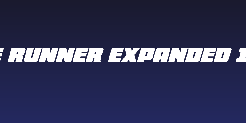 Force Runner Expanded Italic Social Header