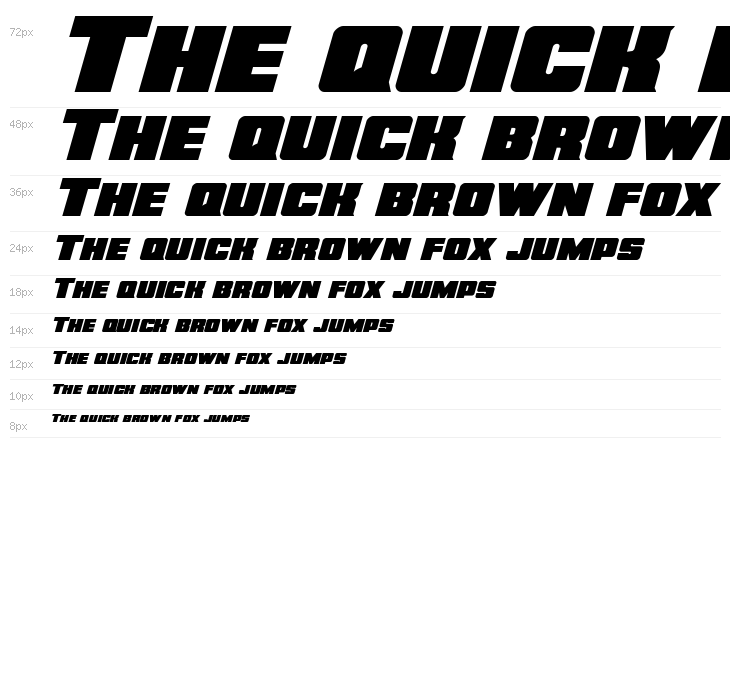 Force Runner Expanded Italic Waterfall