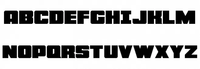 Force Runner Expanded Schriftart Groß
