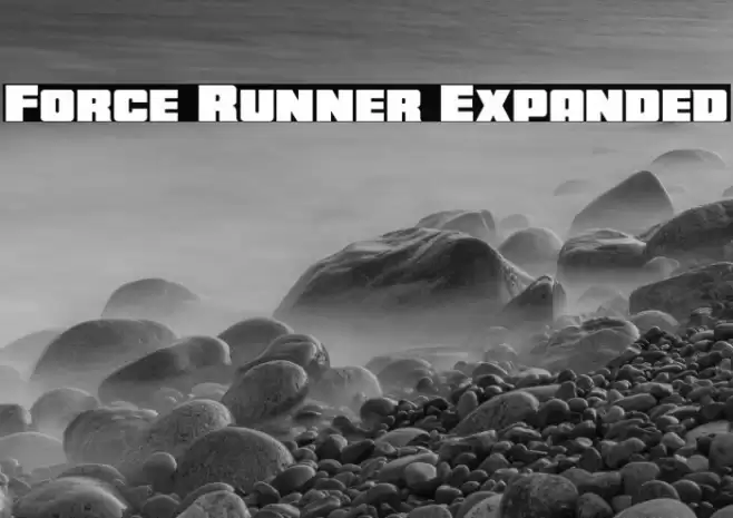 Force Runner Expanded Font examples