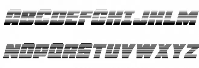 Force Runner Gradient Italic Fonte MAIÚSCULAS