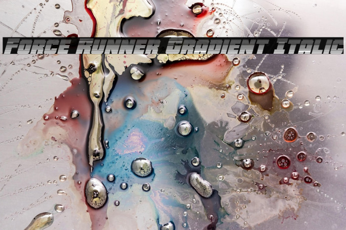 Force Runner Gradient Italic Example 3