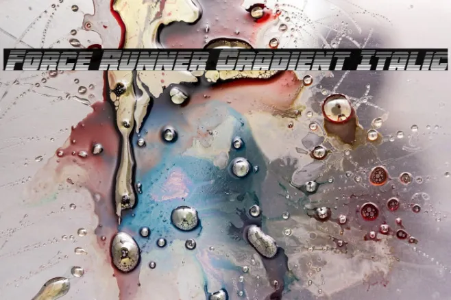 Force Runner Gradient Italic Example 3