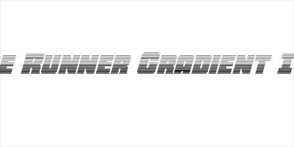 Force Runner Gradient Italic Logo
