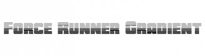 Force Runner Gradient  Fuentes Gratis Descargar