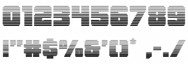 Force Runner Gradient Font OTHER CHARS